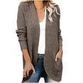 thumbnail image 1 of HAPIMO Savings Women's Long Sweater Cardigan Sweater Top Outwear Casual Cardigan Sweater Top Jacket Fall Sweaters Teen Girls Clothes Coffee XL, 1 of 8