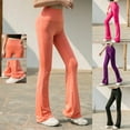 thumbnail image 1 of HAPIMO Women's Yoga Flare Pants Workout Pants Slimming Stretch Athletic Tummy Control Running Yoga Leggings for Women Purple XL, 1 of 7