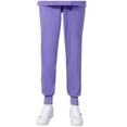 thumbnail image 1 of HAPIMO Scrubs Pants Bunched Feet for Women Elastic Waist Trendy Clothes Solid Color Retro Trousers Leisure Relaxed Workout Purple XL, 1 of 3