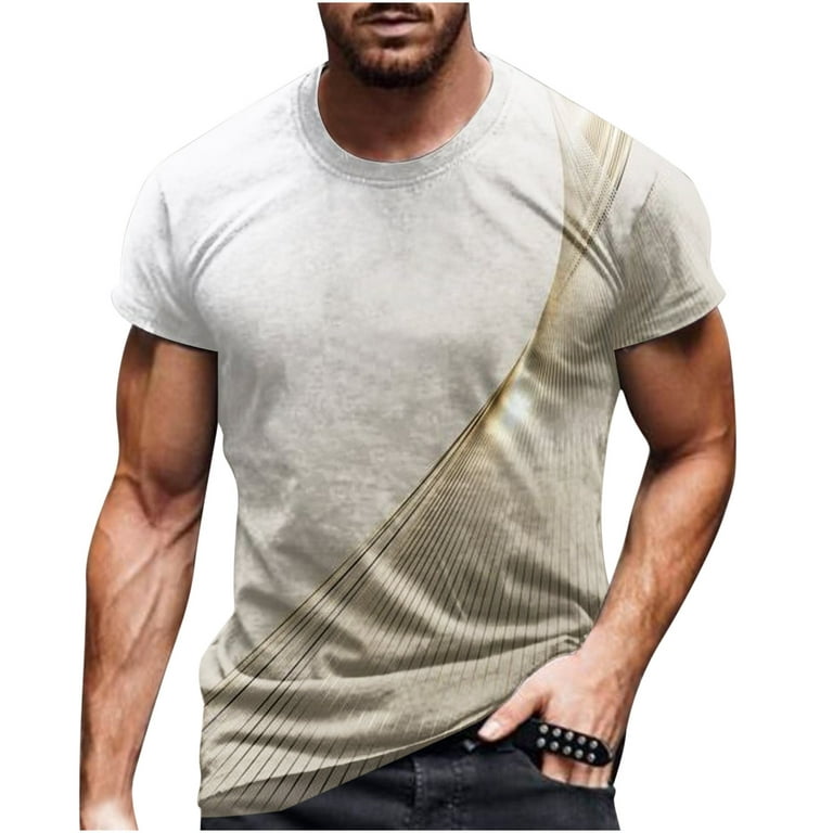 HAPIMO Casual Slim Fit Tee Clothes Round Neck Fashion Tops Short