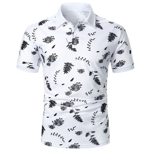 HAPIMO Slim Business Cotton Lined Shirts for Men Short Sleeve Clearance Graphic Printed Teens Tops Lapel Quarter Button Activewear Casual Workout Summer Fashion Tees Black XL