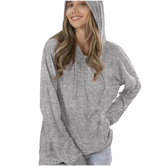 HAPIMO Sweatshirt for Women Bandage Cute Cat Ear Crop Pullover Tops Solid Color Long Sleeve Relaxed Fit Womens Hoodie Sweatshirt Teen Girls Clothes Gray XL