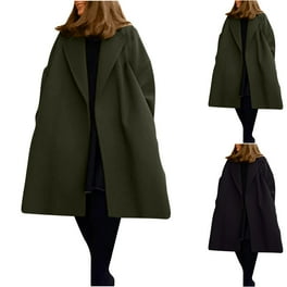 Elegant Solid Tassel Turndown Collar Outerwear Elegant Solid Tassel Turndown Collar Outerwear