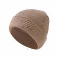 thumbnail image 1 of HAPIMO Winter Hats for Women Stylish Cable Knit Beanie Fleece Warm Caps Cuffed Fisherman Beanie Daily Skull Cap Khaki Free Size, 1 of 5