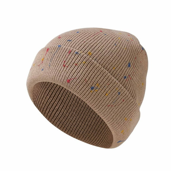 HAPIMO Winter Hats for Women Stylish Cable Knit Beanie Fleece Warm Caps Cuffed Fisherman Beanie Daily Skull Cap Khaki Free Size