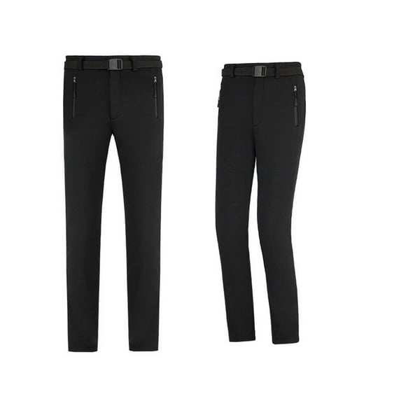 HAPIMO Winter Ski Pants for Women High Waist Fall Trousers Outdoor Mountaineering And Skiing Charge Stitching Trendy Clothes Solid Patchwork Black L