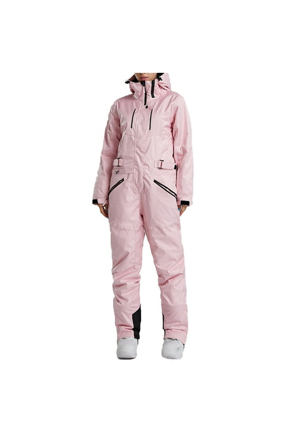 Winter Skisuit for Women Waterproof Windproof Ski Jacket and Outdoor Snowboard Pants Insulated Snowsuit Snowboarding Coat Pink M