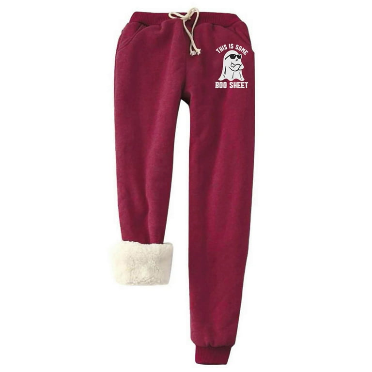 HAPIMO Winter Thermal Sweatpants Thick Fleece Pants Jogger for