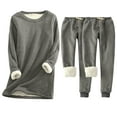 thumbnail image 1 of HAPIMO Winter Thicken Sweatsuit Set for Women , Womens 3 Piece Sweatshirt Set Casual Loose Pullover Tops Sweatpants Thermal Tracksuits Pocket Fleece Pockets Outfits Gray XL, 1 of 2