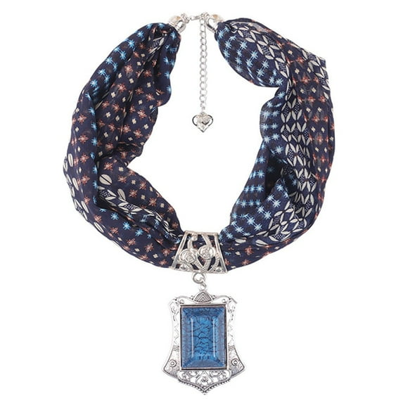 HAPIMO Winter Women's Scarf Necklace Alloy Pendant Cotton And Linen Accessory Bohemia Tassel Scarves Bead Pendant Scarf Charm Ethnic Style Infinity Scarves Square Scarfs Christamas Gift