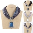 thumbnail image 1 of HAPIMO Winter Women's Scarf Necklace Alloy Pendant Cotton And Linen Accessory Bohemia Tassel Scarves Bead Pendant Scarf Charm Ethnic Style Infinity Scarves Square Scarfs Christamas Gift, 1 of 2