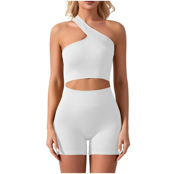 HAPIMO Women 2 Piece Set Sports Athletic Workout Yoga Bra+Shorts Active Set Sportswear Yoga Training Vest Short Suit Suits for Running