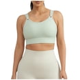 thumbnail image 1 of HAPIMO Women High Support Sports Bra Adjustable Straps U Neckline Moisture Wicking Fabric For Workout And Training Green XXXXXL, 1 of 6