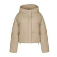 thumbnail image 1 of HAPIMO Women'S Hooded Puffer Jacket Winter Zip Up Quilted Coat Packable Lightweight Padded Jackets Pockets Yellow M, 1 of 4