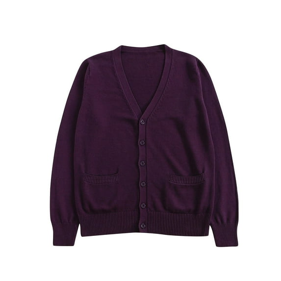 HAPIMO Women'S Knit Cardigan Sweaters Fall Fashion Long Sleeve Open Front Button Trendy Casual Sweater Jacket V Neck Pockets Cotton Coats Red XL