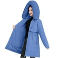thumbnail image 1 of HAPIMO Women'S Windproof Fleece Lined Faux Fur Detachable Hood Winter Parka Coat Jacket Thicken Coat Blue XL, 1 of 4