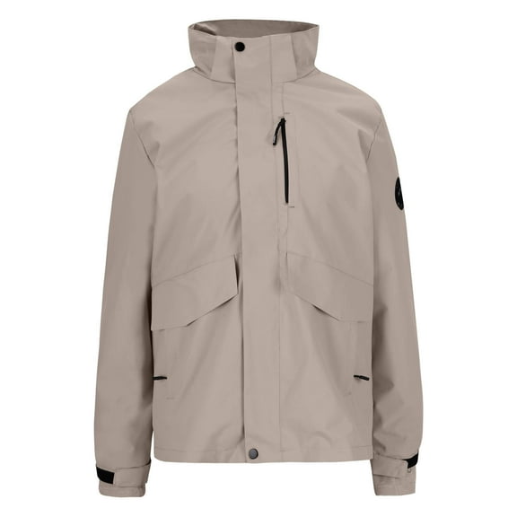 HAPIMO Women's 3-in-1 Jacket Coat Waterproof Jacket Fall Winter Warm Coat Long Sleeve Zip Up Hooded Coat Oversize Solid Pocket Outdoor Windbreaker Khaki S