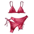 thumbnail image 1 of HAPIMO Women's Bikini Set For Beach Vacation And Pool Days Ideal For Summer Water Activities Comfortable For All Style Hot Pink XL, 1 of 5