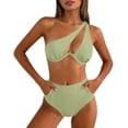 thumbnail image 1 of HAPIMO Women's Bikini Set Swimming Use Stylish Design For Leisure Time Easy To Care For Daily Use Style Army Green L, 1 of 8