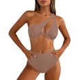 thumbnail image 1 of HAPIMO Women's Bikini Set Swimming Use Stylish Design For Leisure Time Easy To Care For Daily Use Style Khaki L, 1 of 8