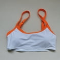 thumbnail image 1 of HAPIMO Women's Bikini Swimsuit Color Patchwork Beachwear Strappy Bathing Suit Triangle Swimwear Sets Summer Seaside Clothes for Girls Orange L, 1 of 6