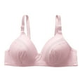 thumbnail image 1 of HAPIMO Women's Everyday Bra Lifting Bra Comfy Underwear Push Up Wireless Brassiere Solid Color Trendy Lady Lingerie Pink S, 1 of 9