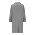 thumbnail image 1 of HAPIMO Women's Fashion Elegant Blazer Jackets Casual Comfy Long Trench Coat Long Sleeve Lapel Jacket Coat Solid Button Down Outerwear Fall Winter Overcoat Gray S, 1 of 4