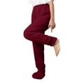 thumbnail image 1 of HAPIMO Women's Fleece Pajama Pants High Waist Straight Pants Casual Sherpa Workout Pants Loungewear Pants Elastic Waist Trousers Red XXL, 1 of 9