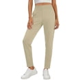 thumbnail image 1 of HAPIMO Women's High Waist Straight Leg Dress Pants Office Trousers for Work Formal Occasions Beige M, 1 of 9