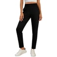 thumbnail image 1 of HAPIMO Women's High Waist Straight Leg Dress Pants Office Trousers for Work Formal Occasions Black XL, 1 of 9