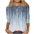 thumbnail image 1 of HAPIMO Women's Loose Tops Sweatshirt Long Sleeve Shirts Gradient Tie Dye Tees Clothing Trendy Autumn Winter Sale Round Neck Pullover Casual Comfy, 1 of 3