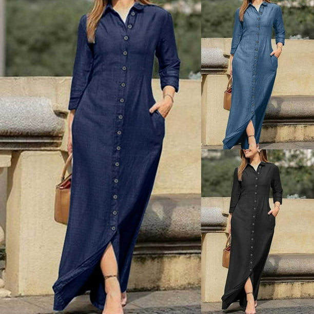 Long sleeve autumn dresses hotsell