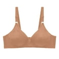 thumbnail image 1 of HAPIMO Women's Plus Size Everyday Bra Floral Lifting Bra Comfy Underwear Elderly Wireless Brassiere Clearance Solid Color Trendy Lady Lingerie Khaki S, 1 of 3