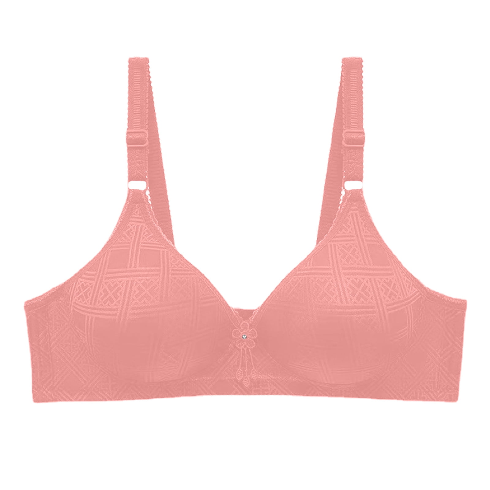 HAPIMO Women's Plus Size Everyday Bra Floral Lifting Bra Comfy ...