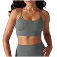 thumbnail image 1 of HAPIMO Women's Slim Basic Tank Crop Tops Summer Beach Tees Solid Color Sleeveless Fitness Square Neck Shirts Workout Casual Ribbed Sports Yoga Tops for Teen Girls Gray, 1 of 5