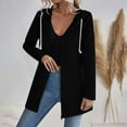 thumbnail image 1 of HAPIMO Women's Stylish Jacket Daily Casual Jacket Comfy Long Sleeve Stand Collar Jacket Lightweight Fall Jacket Solid Zip Up Jacket Black M, 1 of 9
