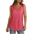 thumbnail image 1 of HAPIMO Women's Summer Tank Tops Halter Neck Blouse Flowy Swing Layer Camis Vest Basic Tunic Camisole Solid Color Print Tops Sleeveless Shirts for Girls s, 1 of 5