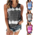 thumbnail image 1 of HAPIMO Women's Summer Tank Tops Relaxed Fit Camis Vest Sleeveless Shirts for Girls Ombre Stripe Print Tops Round Neck Blouse Daily Basic Camisole Blue XXL, 1 of 5