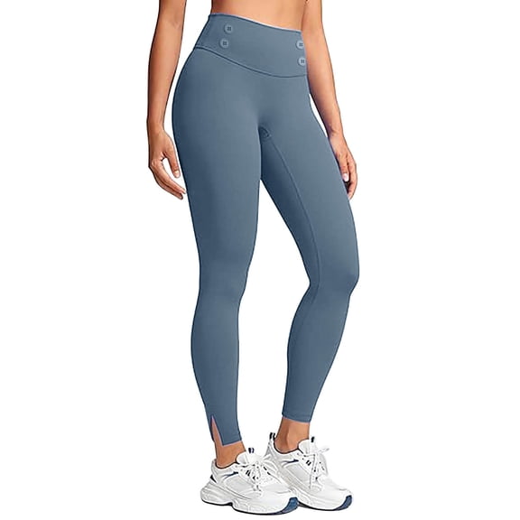HAPIMO Women's Sweatpants High Waist Leggings Fleece Thermal Pants Lightweight Elastic Waist Trousers Hiking Yoga Gym Workout Pants Blue S