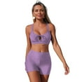 thumbnail image 1 of HAPIMO Women's Two Piece Swimsuit Athletic Comfortable For All Day Wear Durable Fabric For Long Term Use Purple L, 1 of 7