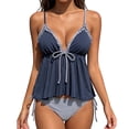 thumbnail image 1 of HAPIMO Women's Two Piece Swimsuit Flexible Material For Look For Beach Outings For Water Sports Style Navy L, 1 of 9
