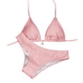 thumbnail image 1 of HAPIMO Women's Two Piece Swimsuit Padded Cups Swimming Use Flexible Material For Look For Beach Outings Pink M, 1 of 5