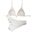 thumbnail image 1 of HAPIMO Women's Two Piece Swimsuit Padded Cups Swimming Use Flexible Material For Look For Beach Outings White XS, 1 of 4