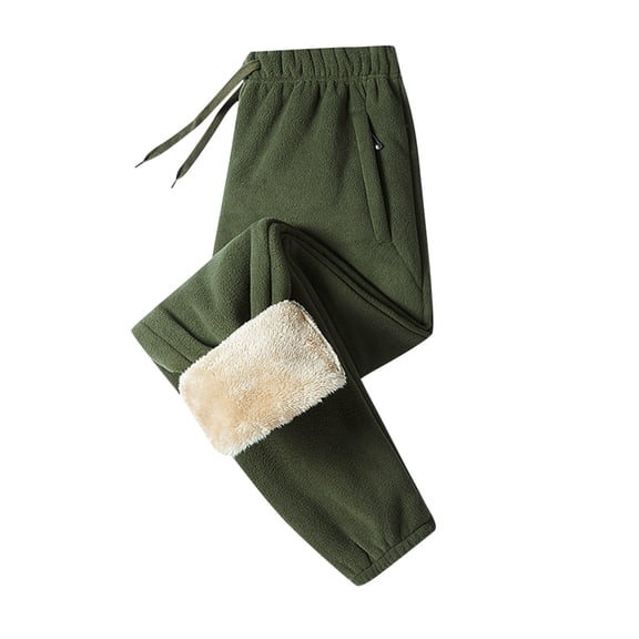 HAPIMO Women's Warm Sweatpants Teens High Waist Jog Pants Running Casual Trousers Spring Fall Business Fleece Winter Thicken Legging Pants for Girls Workout Green M