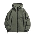 thumbnail image 1 of HAPIMO Women's Zip Up Jacket Casual Long Sleeve Jacket Coat Solid Zip Pocket Outdoor Workout Hoodies Fall Winter Trendy Warm Clothes Green XXXL, 1 of 8