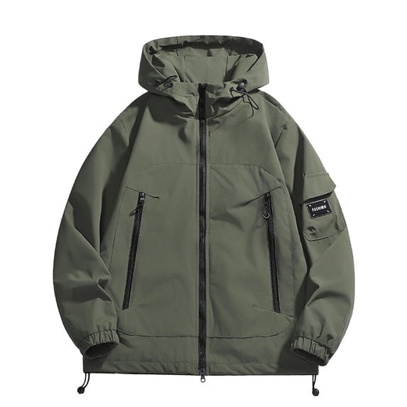 HAPIMO Women's Zip Up Jacket Casual Long Sleeve Jacket Coat Solid Zip Pocket Outdoor Workout Hoodies Fall Winter Trendy Warm Clothes Green XXXL