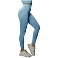 thumbnail image 1 of HAPIMO Yoga Legging Pants for Women Gradient Color Block High Rise Trousers Running Sports Stretch Fall Trendy Clothes Blue L, 1 of 8