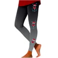 thumbnail image 1 of HAPIMO Yoga Legging Pants for Women Running Sports Christmas Print Stretch High Rise Fall Trousers Trendy Clothes Solid Black XL, 1 of 3