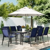 HAPPATIO 7-Piece Outdoor Dining Set - Patio Dining Set for 6. Includes ...