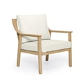 thumbnail image 1 of HAPPATIO Outdoor Patio Single Sofa Chair, Aluminum Patio Furniture Armchair, 4.5" Thicken Removable Cushions for Deck, Lawn, Outside (Beige), 1 of 2